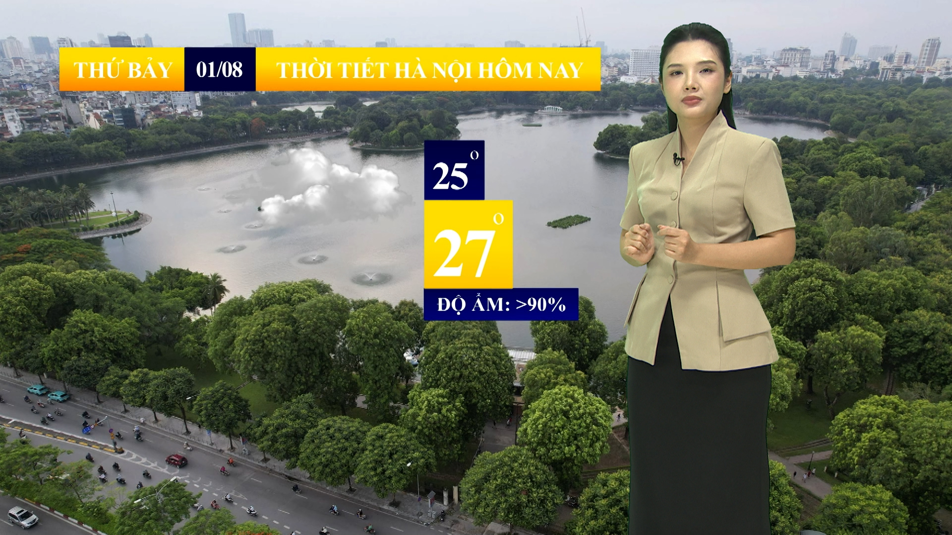Dự báo thời tiết sáng | 01/08/2026