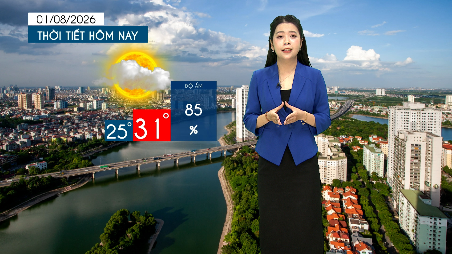 Dự báo thời tiết tối | 01/08/2026