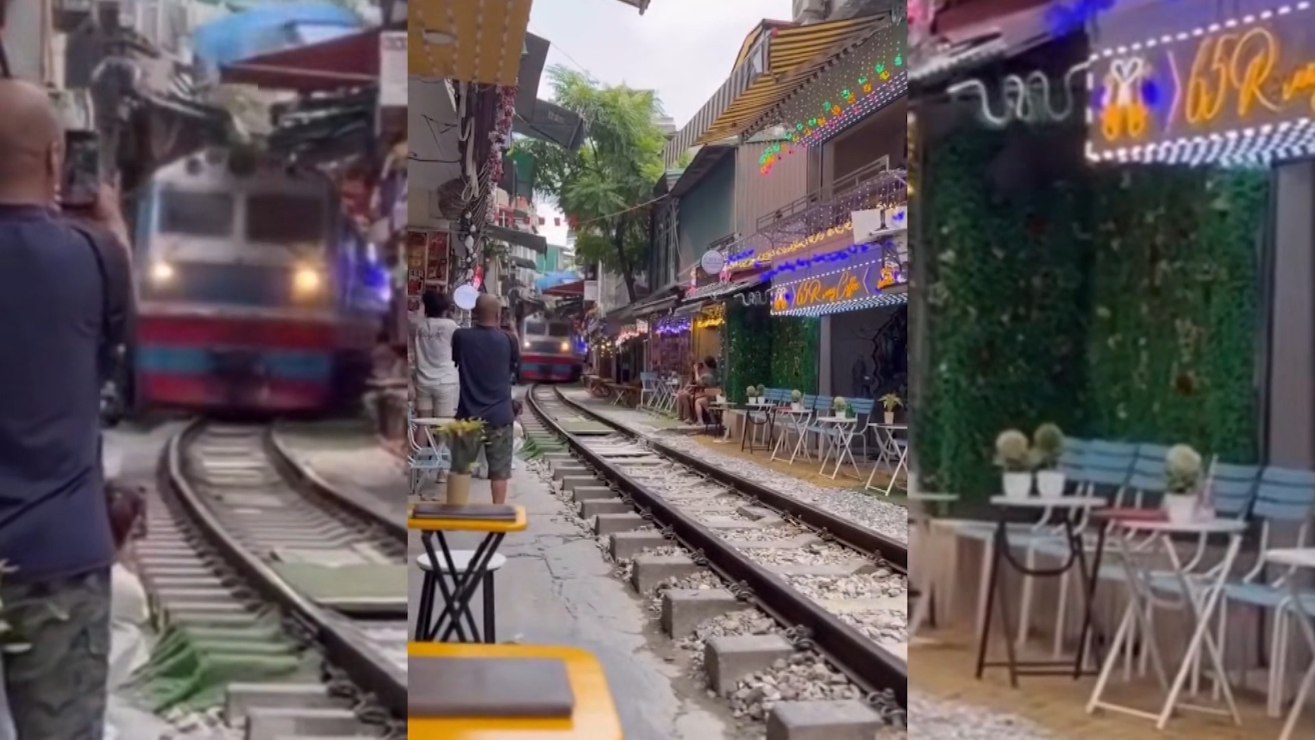 Xác minh vụ du khách bị tàu hỏa hất văng điện thoại