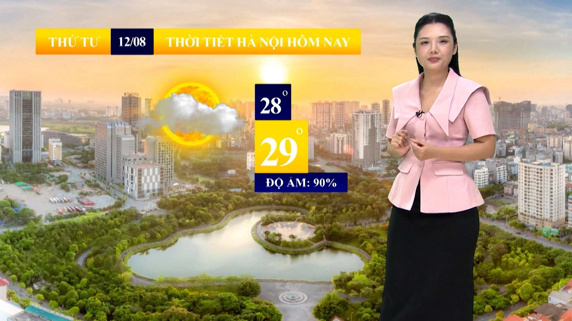 Dự báo thời tiết sáng | 12/08/2026