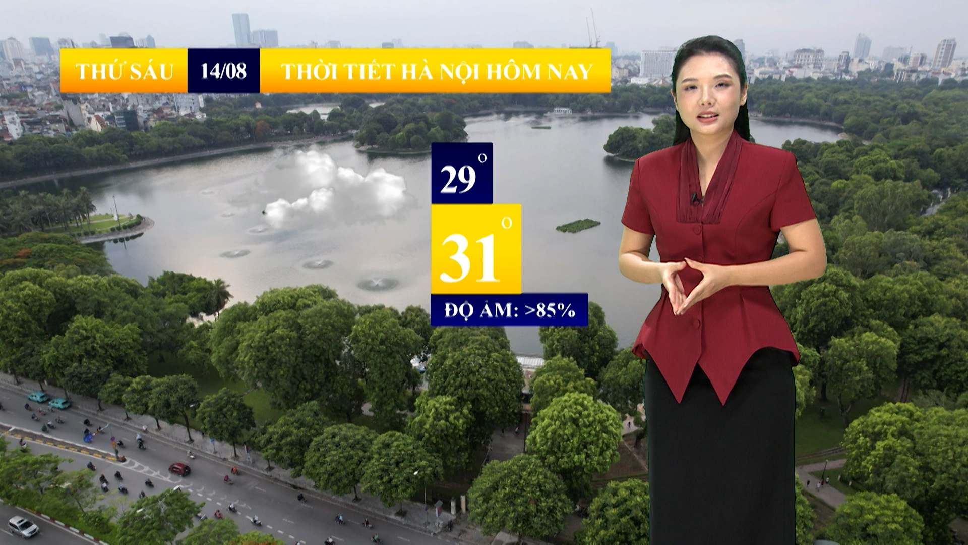 Dự báo thời tiết sáng | 14/08/2026