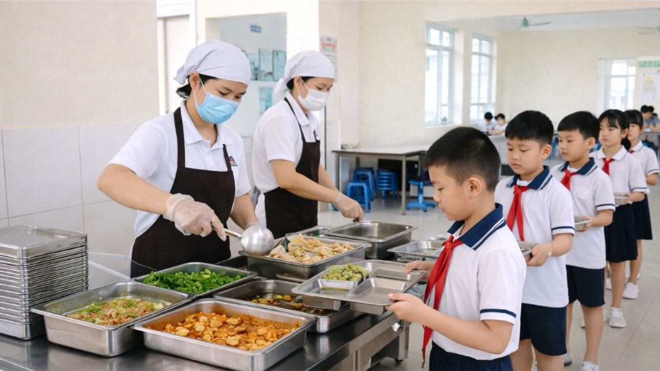 Phụ huynh sẽ được công khai giám sát khay ăn thực tế