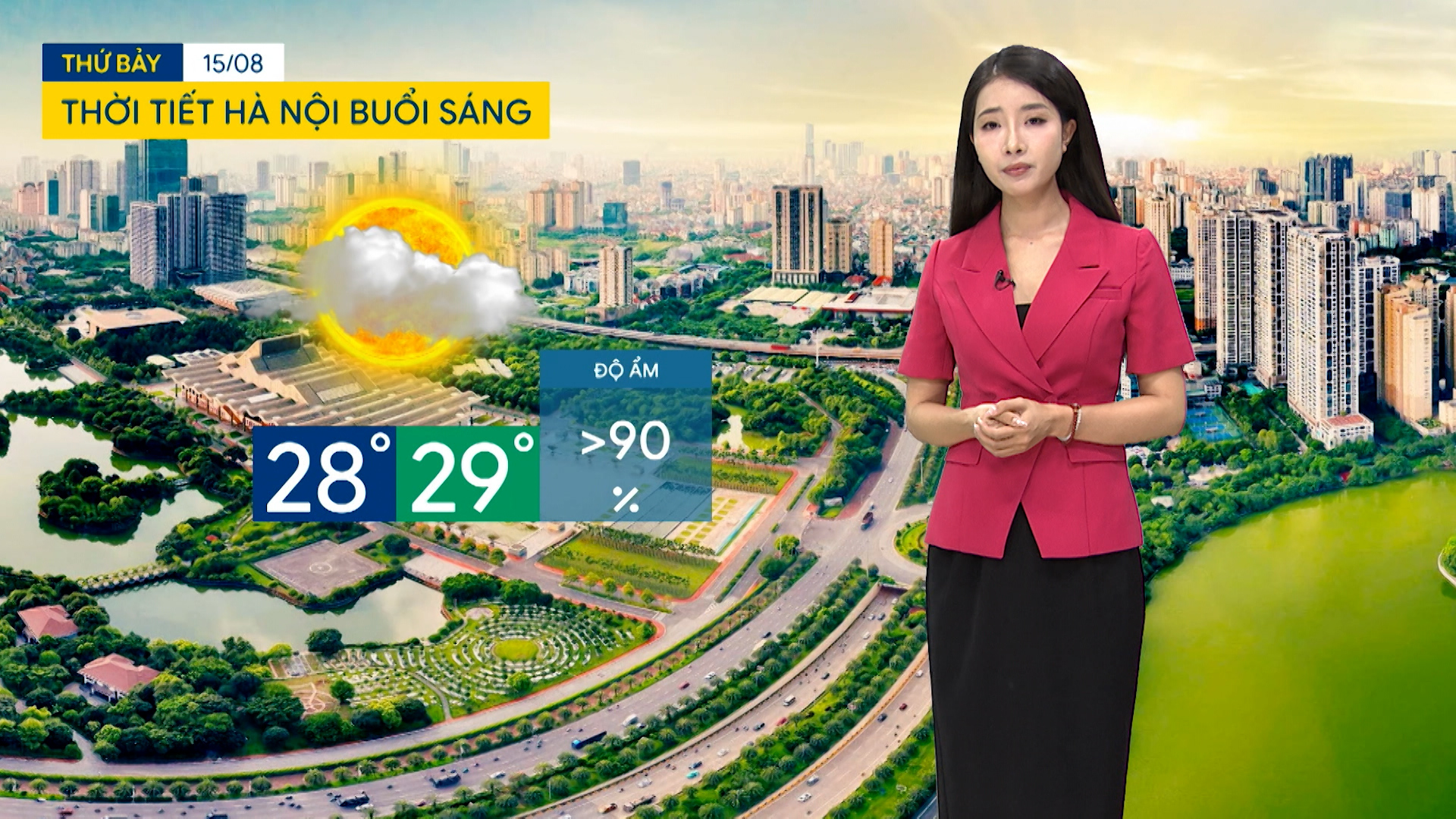 Dự báo thời tiết sáng | 15/08/2026
