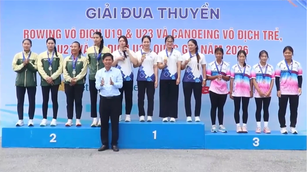 Hà Nội và Hải Phòng nhất toàn đoàn Giải đua thuyền trẻ quốc gia 2026