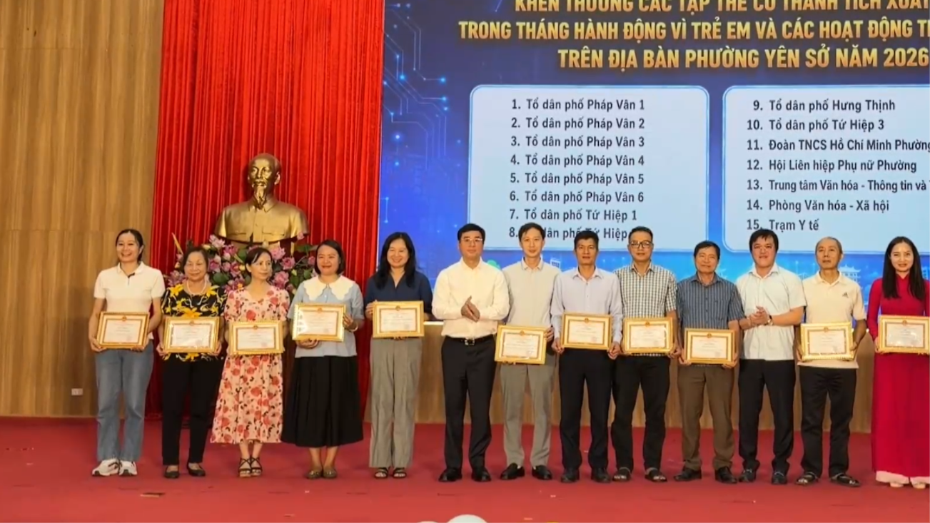 Hoạt động hè 2026 của phường Yên Sở tạo nhiều dấu ấn 