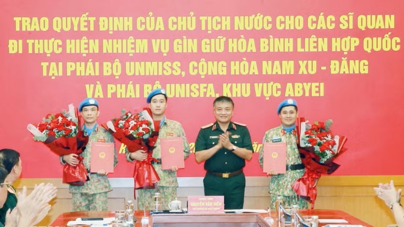 Thêm 3 sĩ quan thực hiện nhiệm vụ gìn giữ hòa bình LHQ