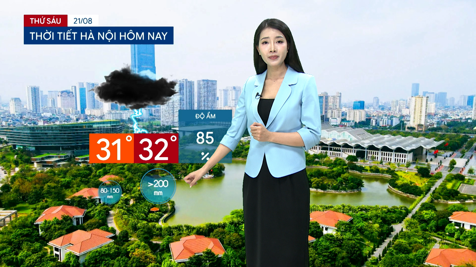 Dự báo thời tiết tối | 21/08/2026