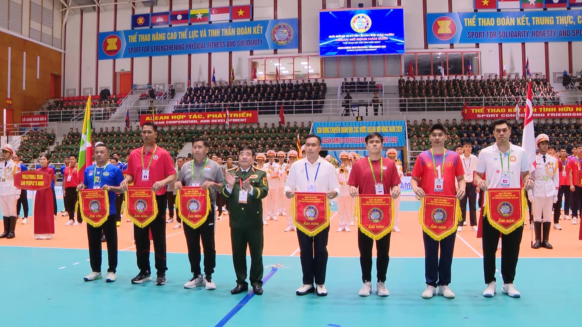 Khai mạc Giải bóng chuyền quân đội các nước ASEAN mở rộng năm 2026