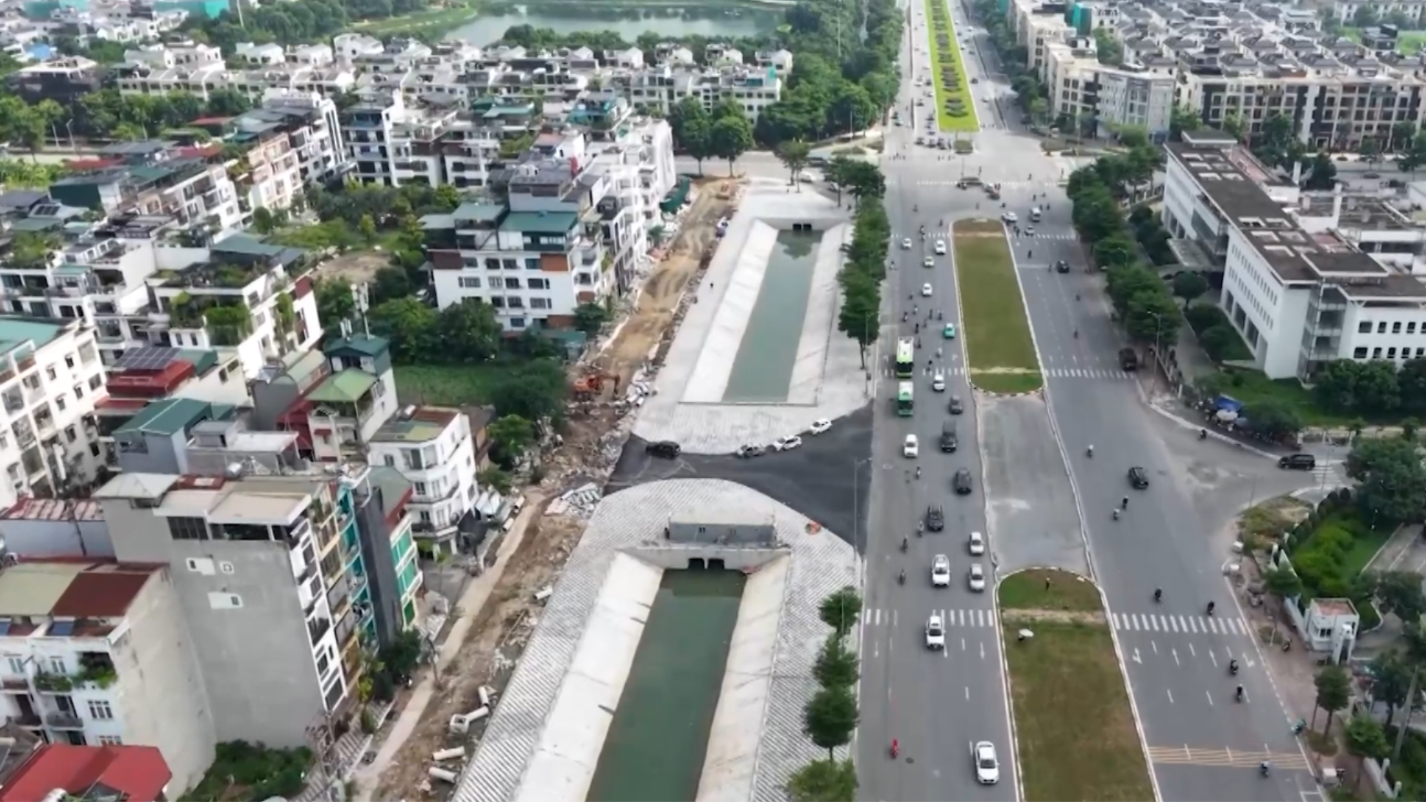 Đường Xuân Tảo đổi thay nhờ dự án chống ngập
