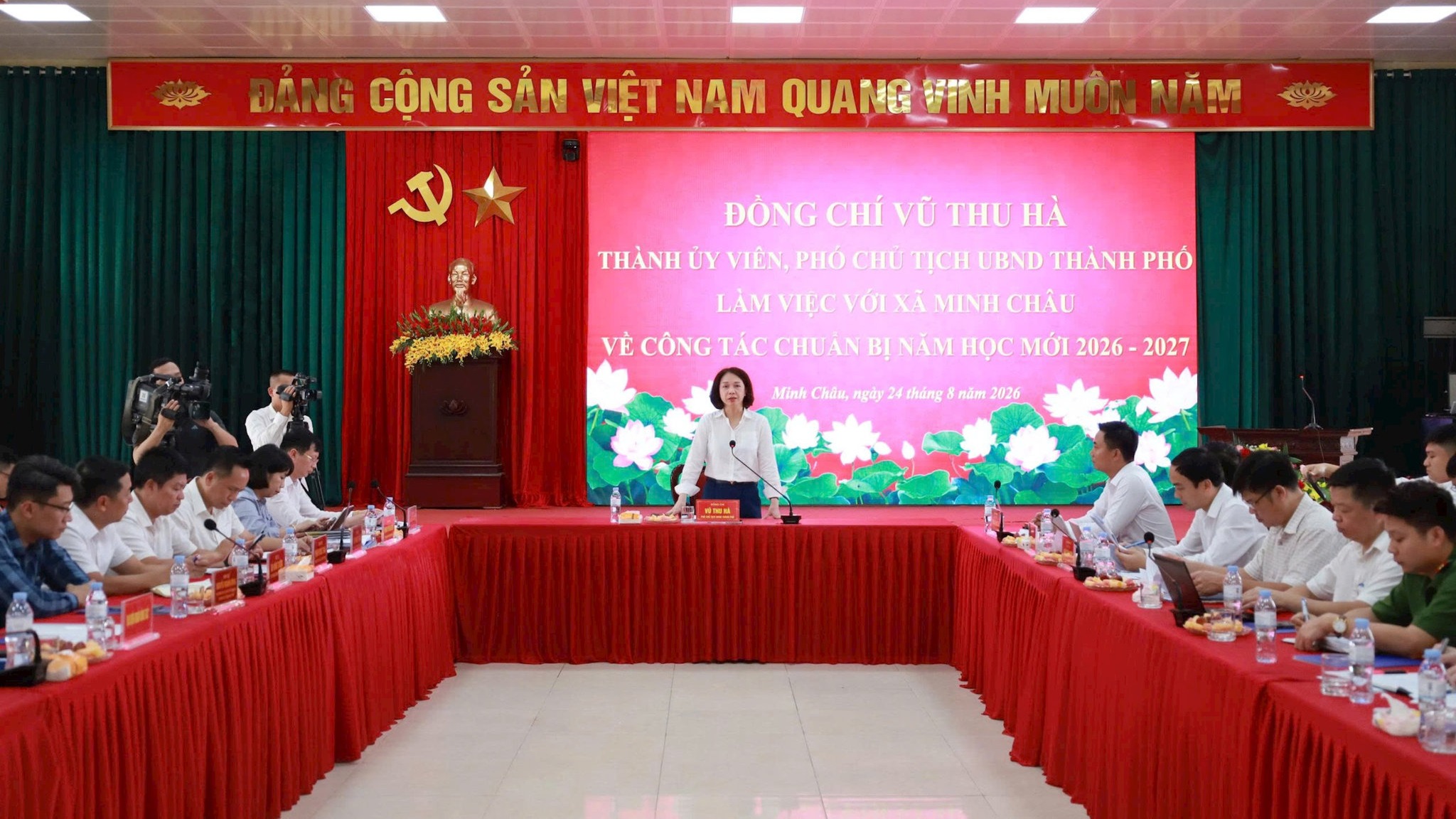Bảo đảm các điều kiện tốt nhất cho giáo dục Minh Châu