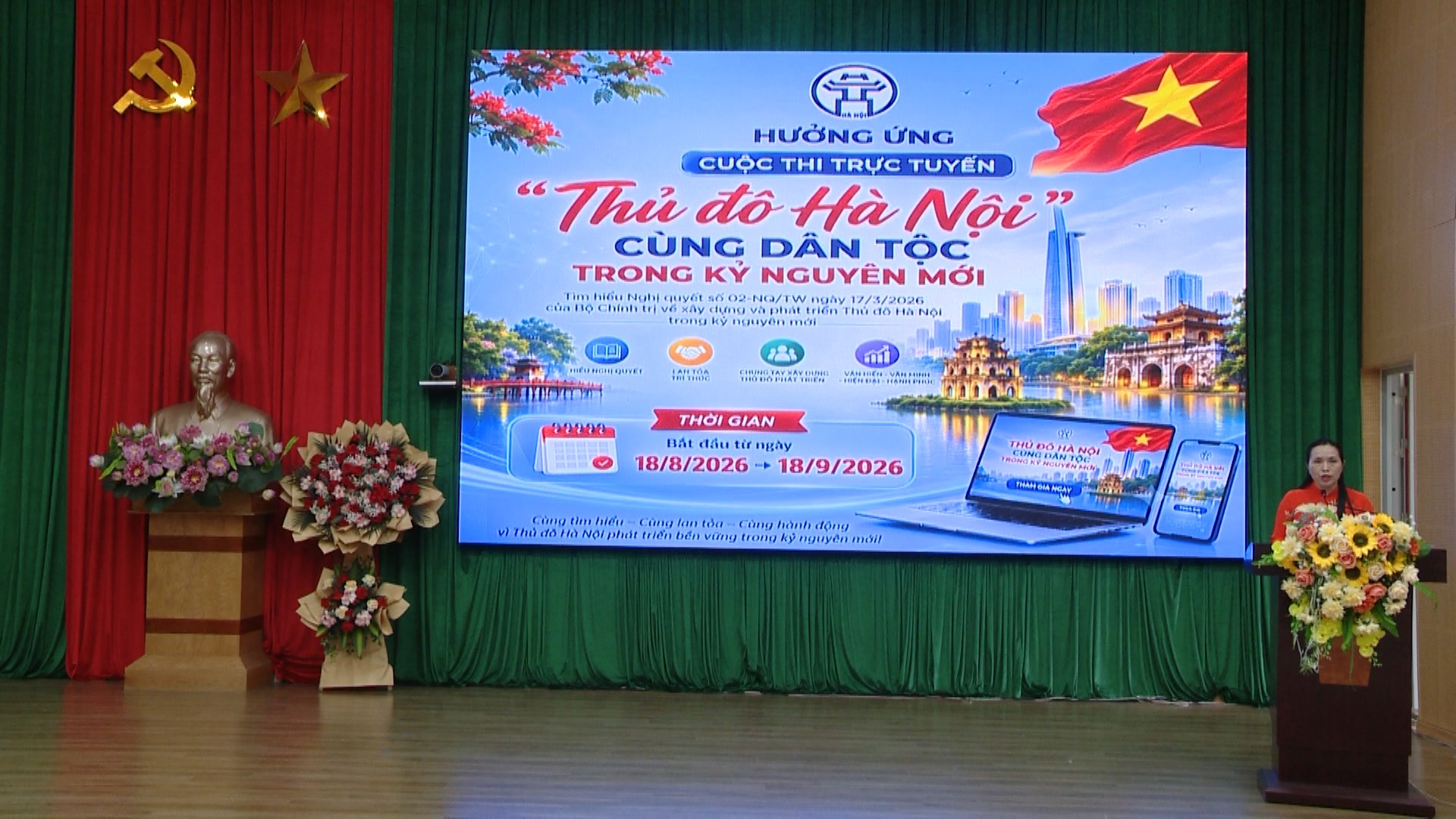 Phường Xuân Đỉnh thi tìm hiểu Nghị quyết số 02-NQ/TW