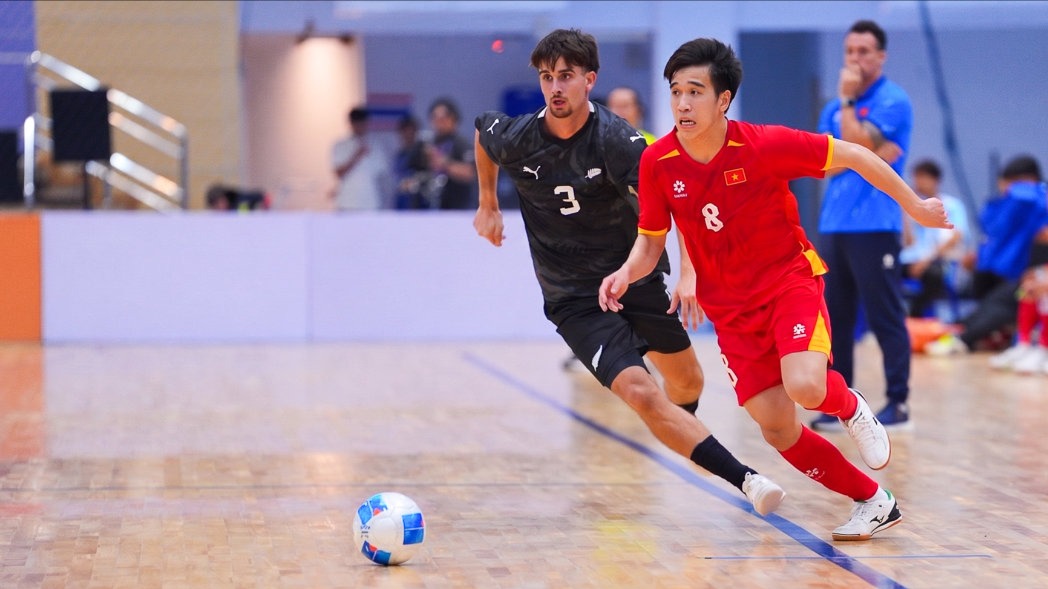 Đội tuyển Futsal Việt Nam thắng đậm New Zealand