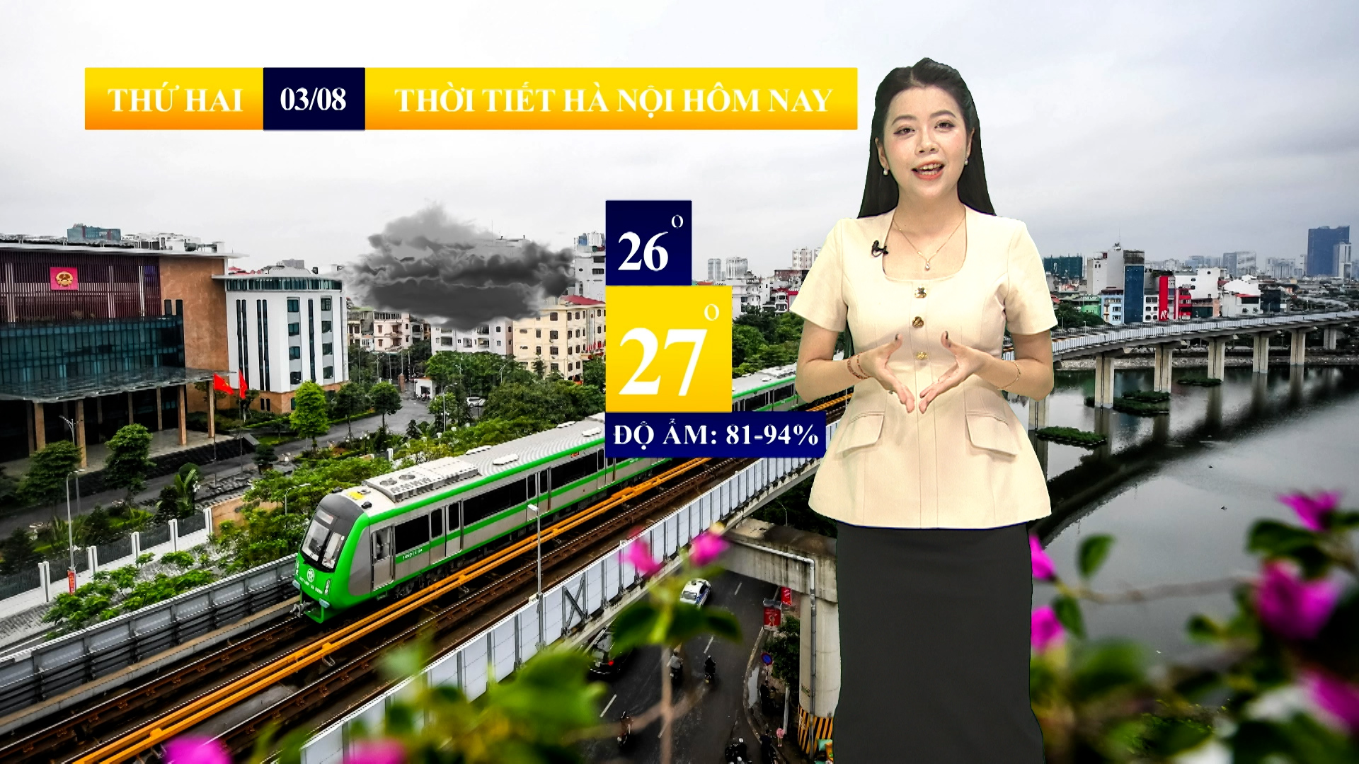 Dự báo thời tiết sáng | 03/08/2026