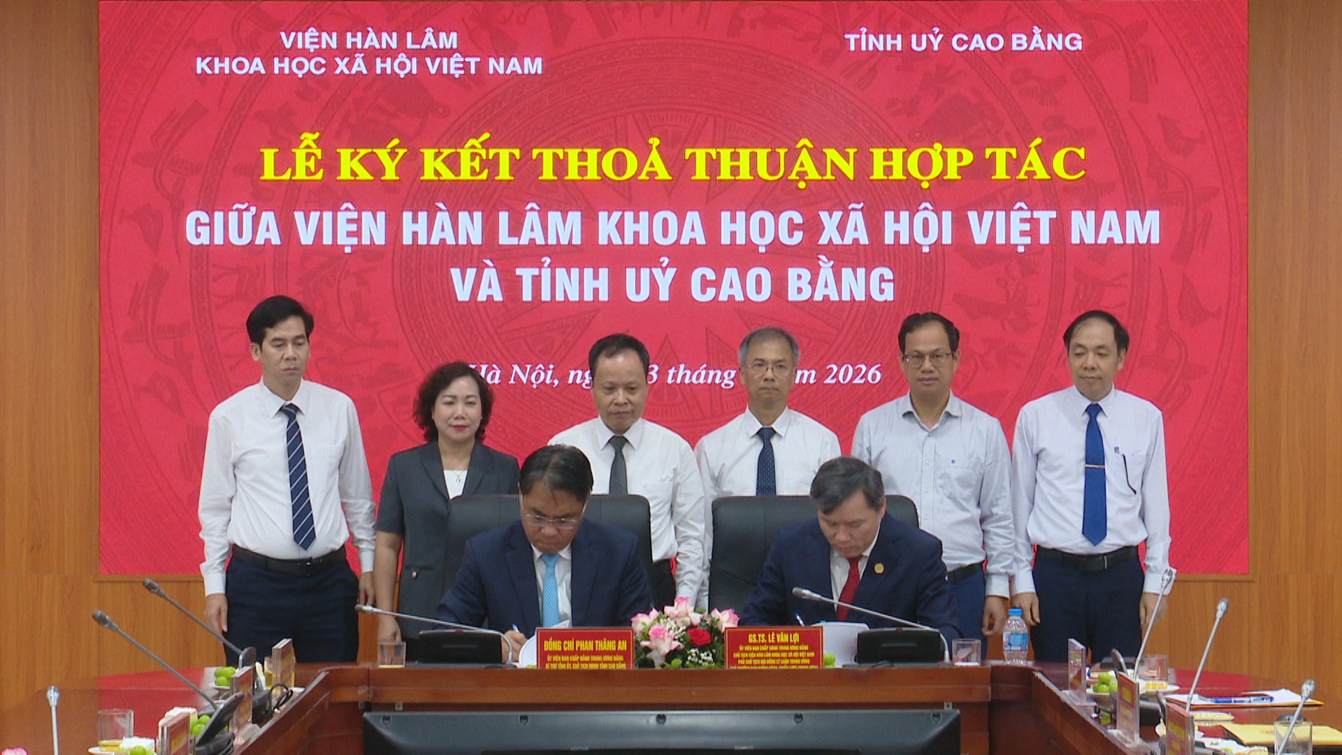 Viện Hàn lâm KHXH Việt Nam hợp tác với tỉnh ủy Cao Bằng