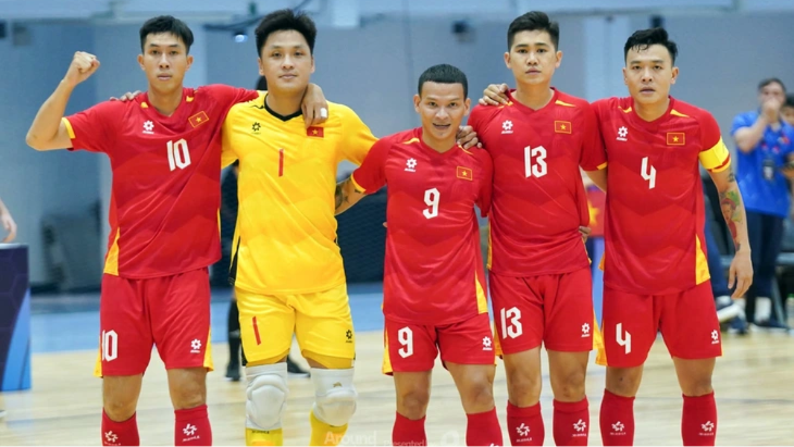 Đội tuyển futsal Việt Nam bất bại tại giải châu lục ở Thái Lan