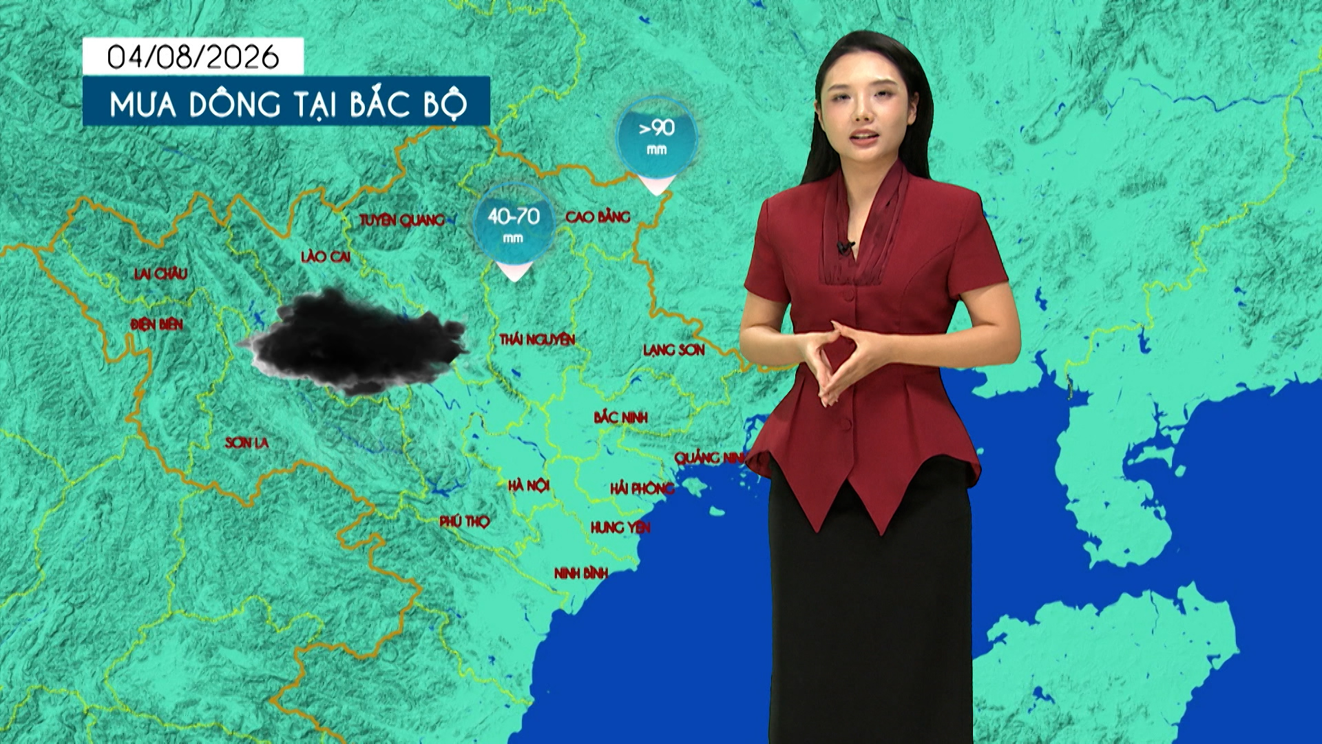 Dự báo thời tiết tối | 04/08/2026