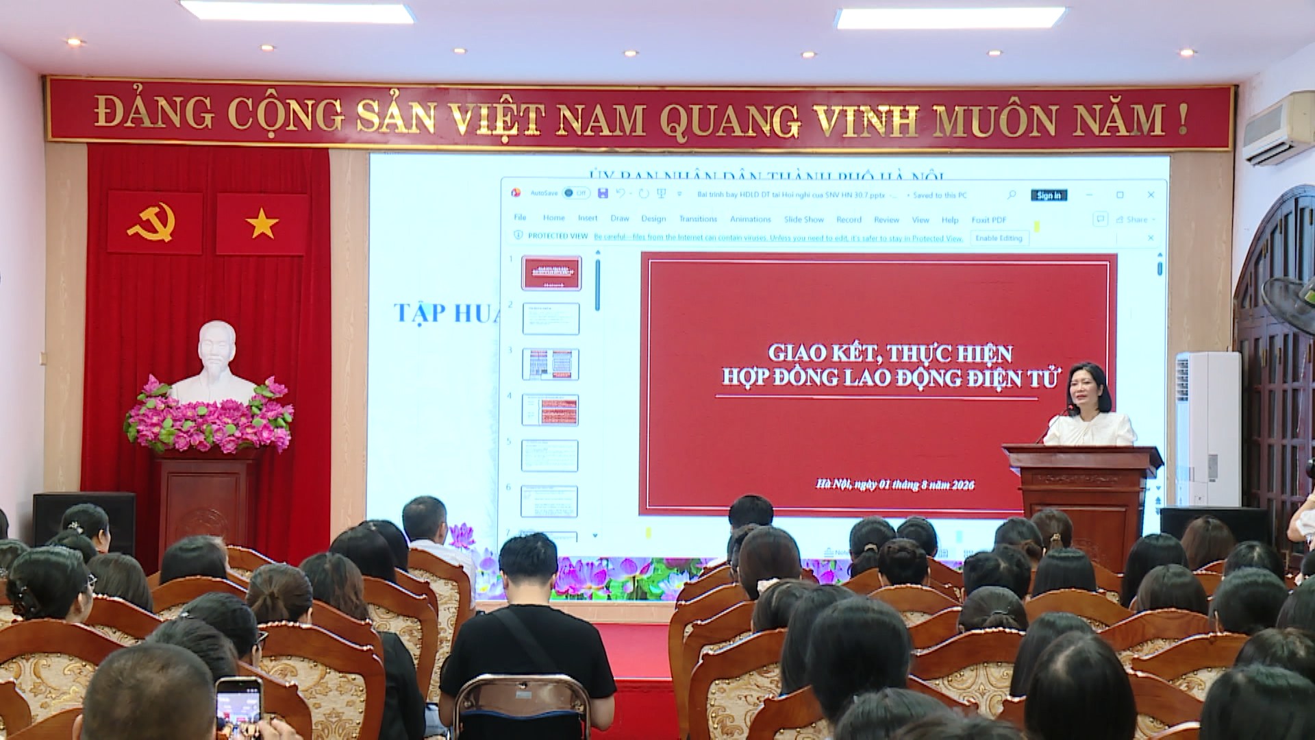 Hà Nội tập huấn triển khai hợp đồng lao động điện tử