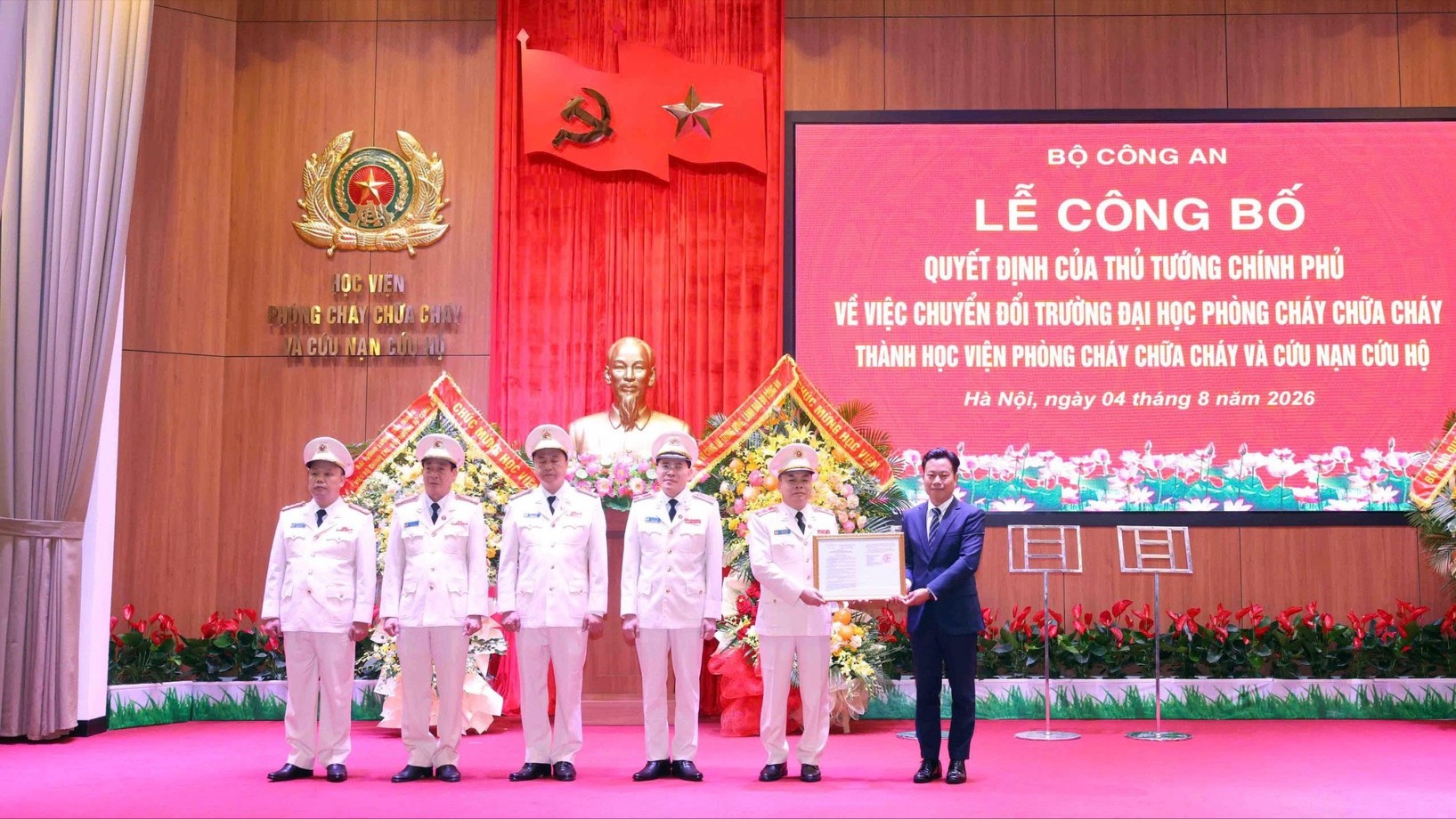 Chuyển đổi trường Đại học Phòng cháy chữa cháy thành Học viện