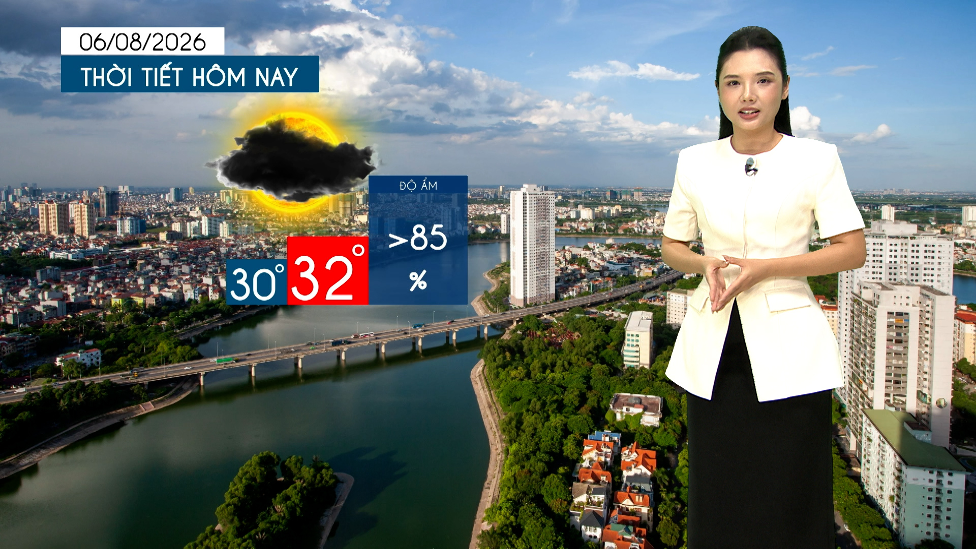 Dự báo thời tiết tối | 06/08/2026