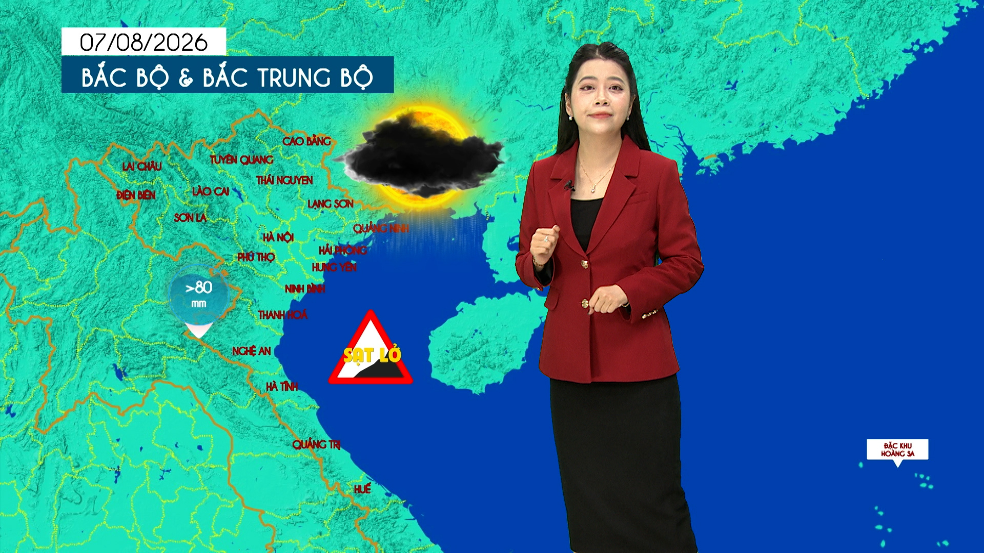 Dự báo thời tiết tối | 07/08/2026