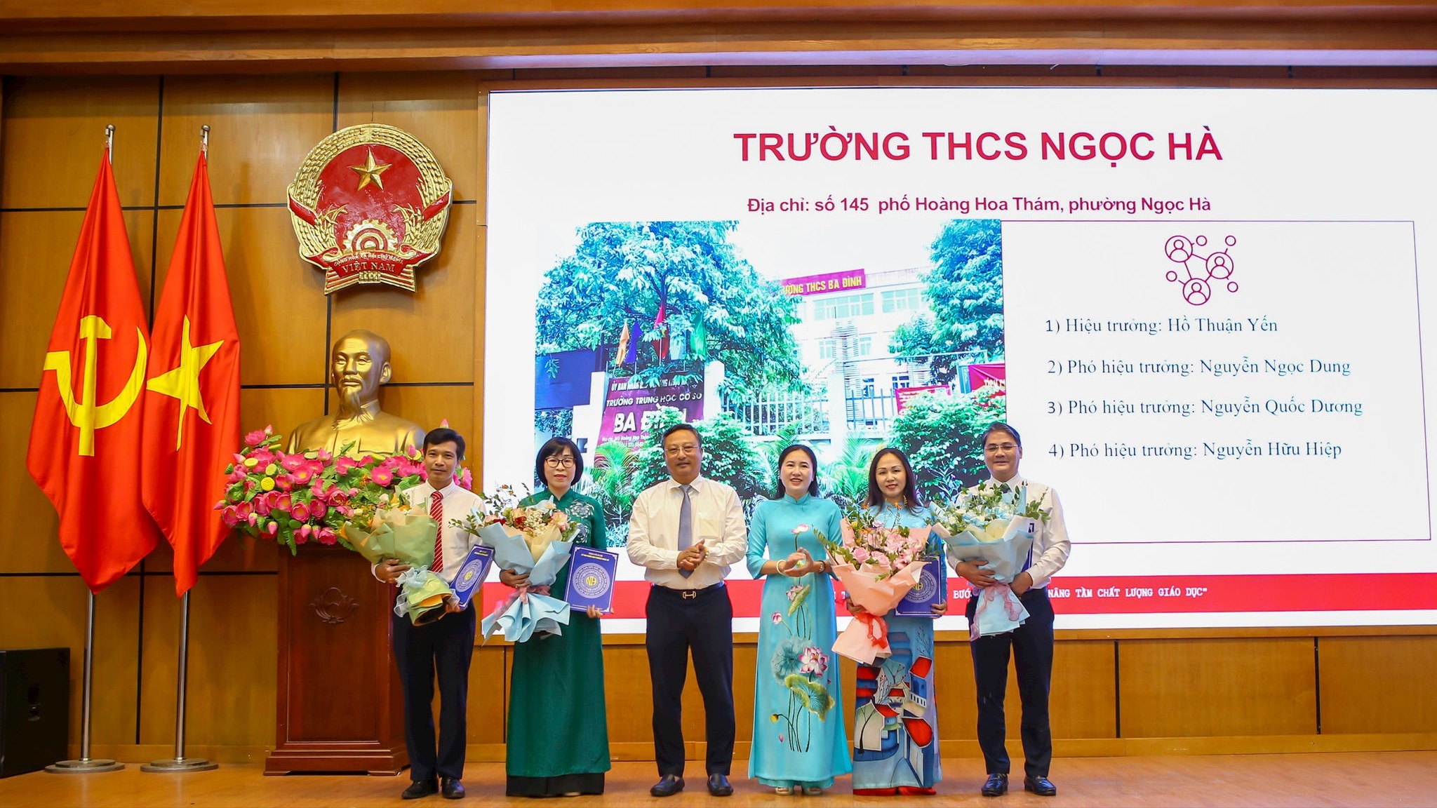 Phường Ngọc Hà công bố quyết định thành lập các trường công lập 