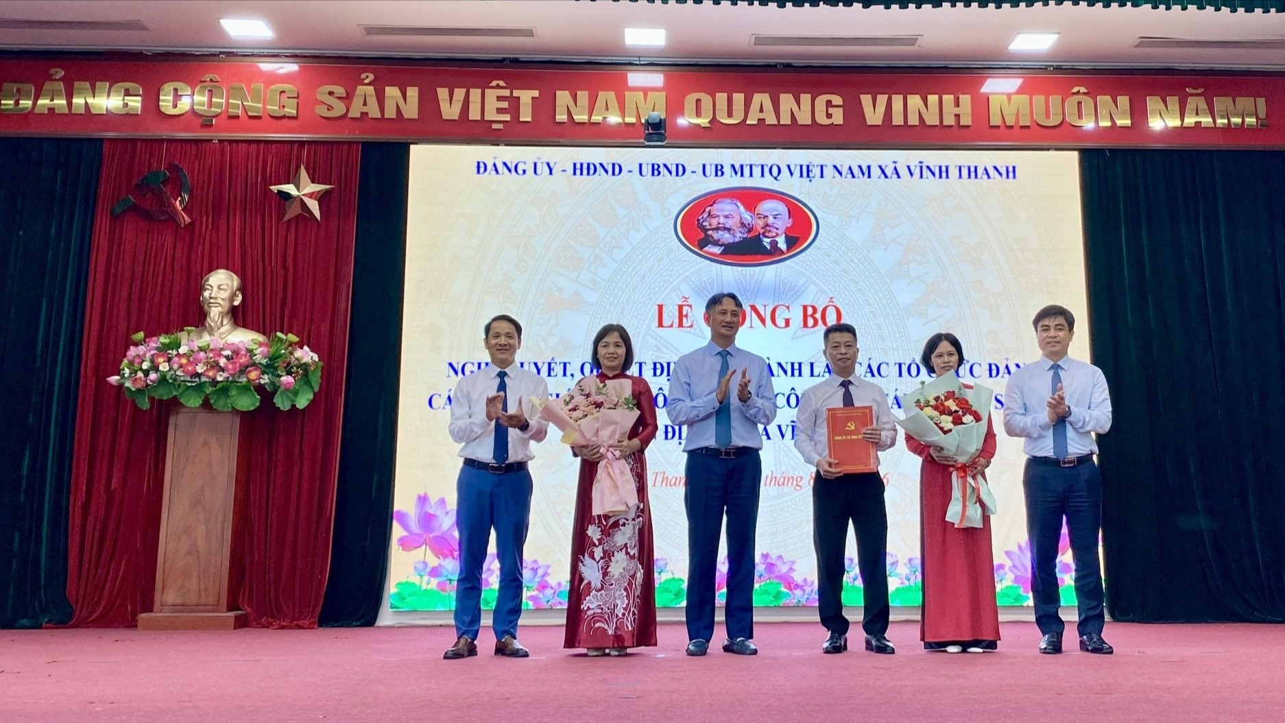 Xã Vĩnh Thanh: Thành lập 6 cơ sở giáo dục sau sắp xếp