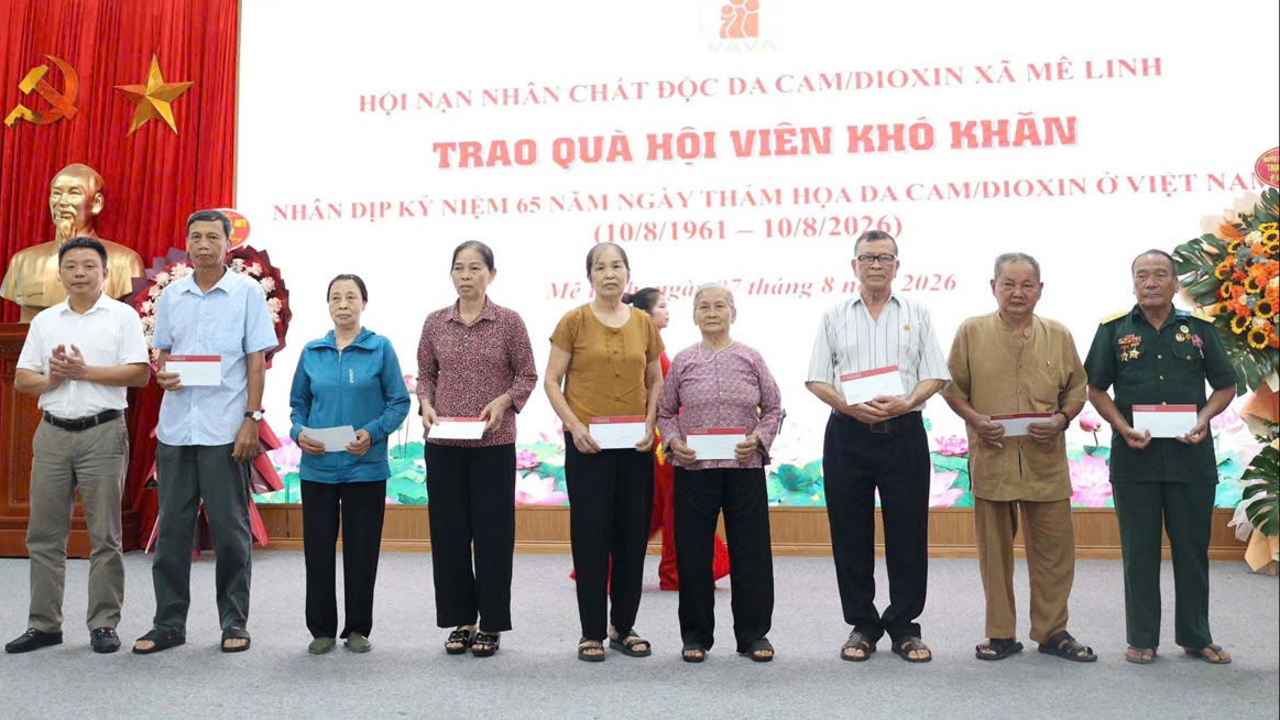 Xã Mê Linh đẩy mạnh chăm lo cho nạn nhân chất độc da cam