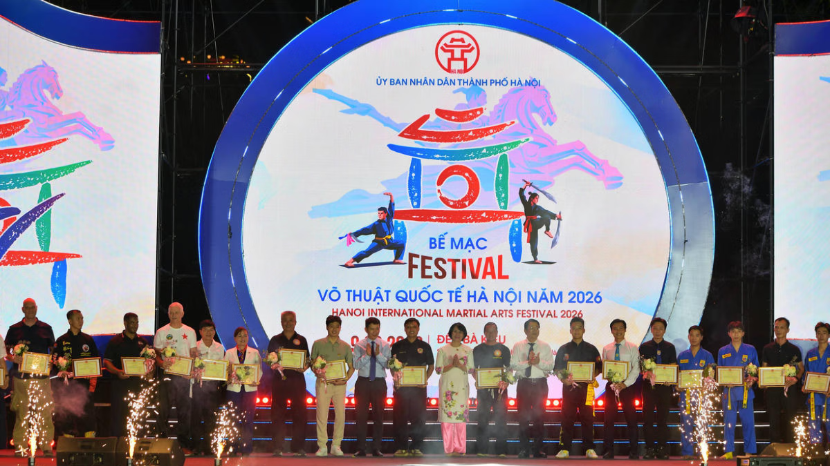 Bế mạc Festival Võ thuật quốc tế Hà Nội năm 2026
