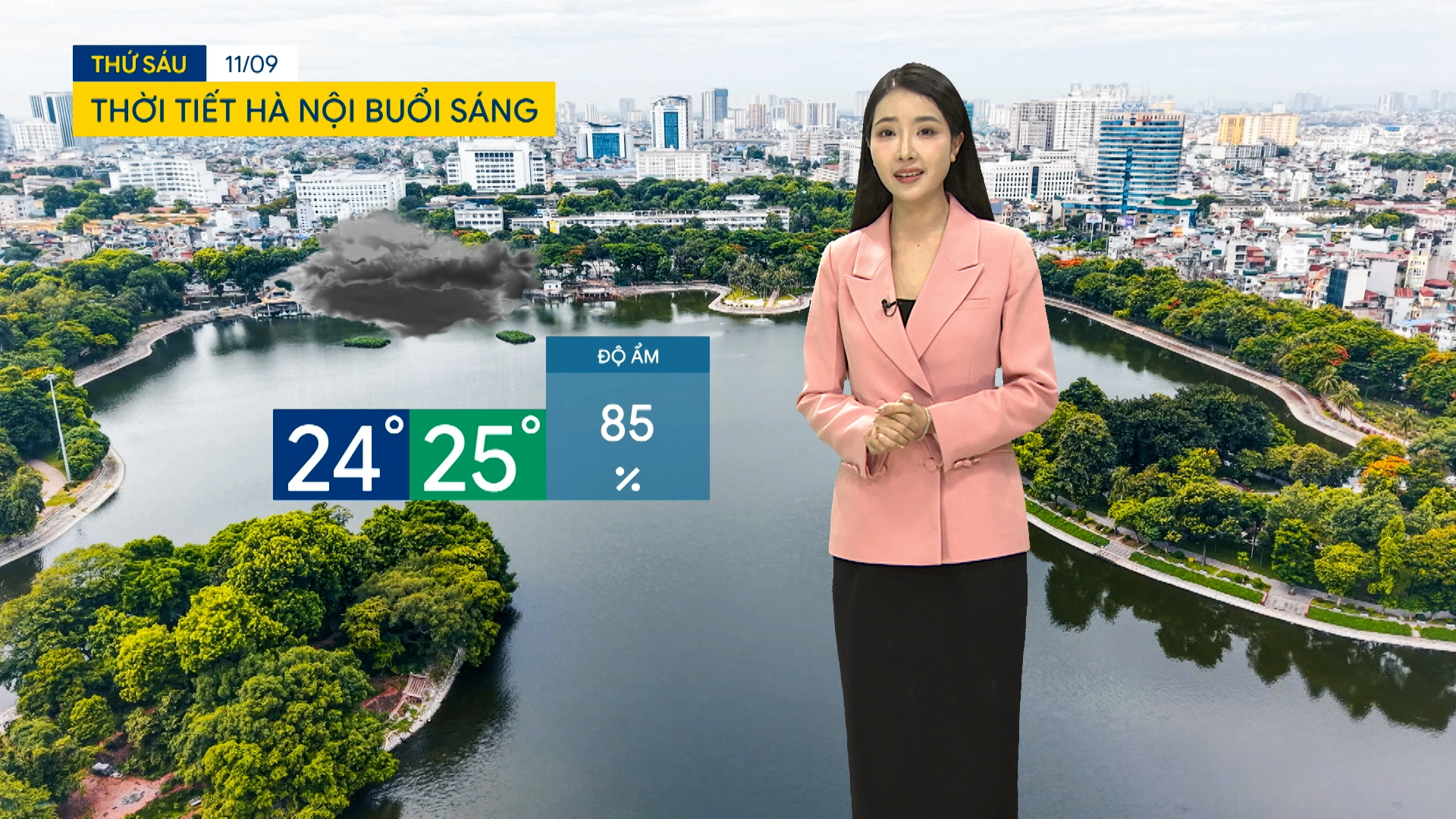 Dự báo thời tiết sáng | 11/09/2026