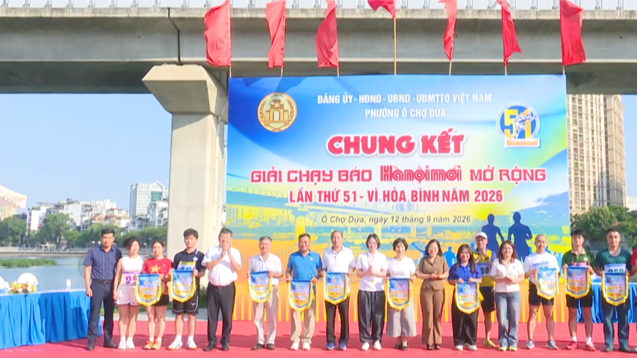 Giải chạy báo Hànộimới phường Ô Chợ Dừa 2026