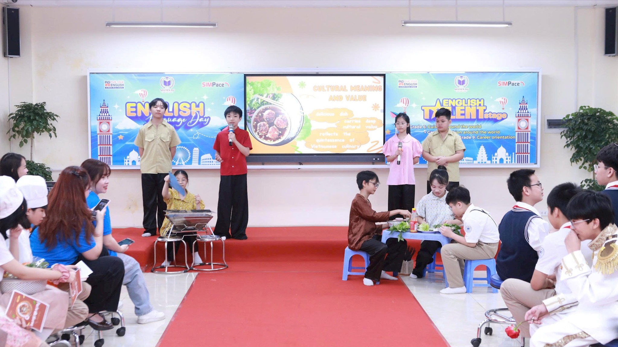 Tiếng Anh hiện diện trong từng hoạt động học đường