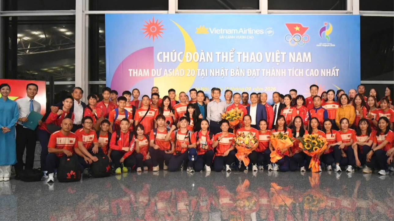 Đoàn thể thao Việt Nam lên đường sang Nhật Bản dự ASIAD 2026