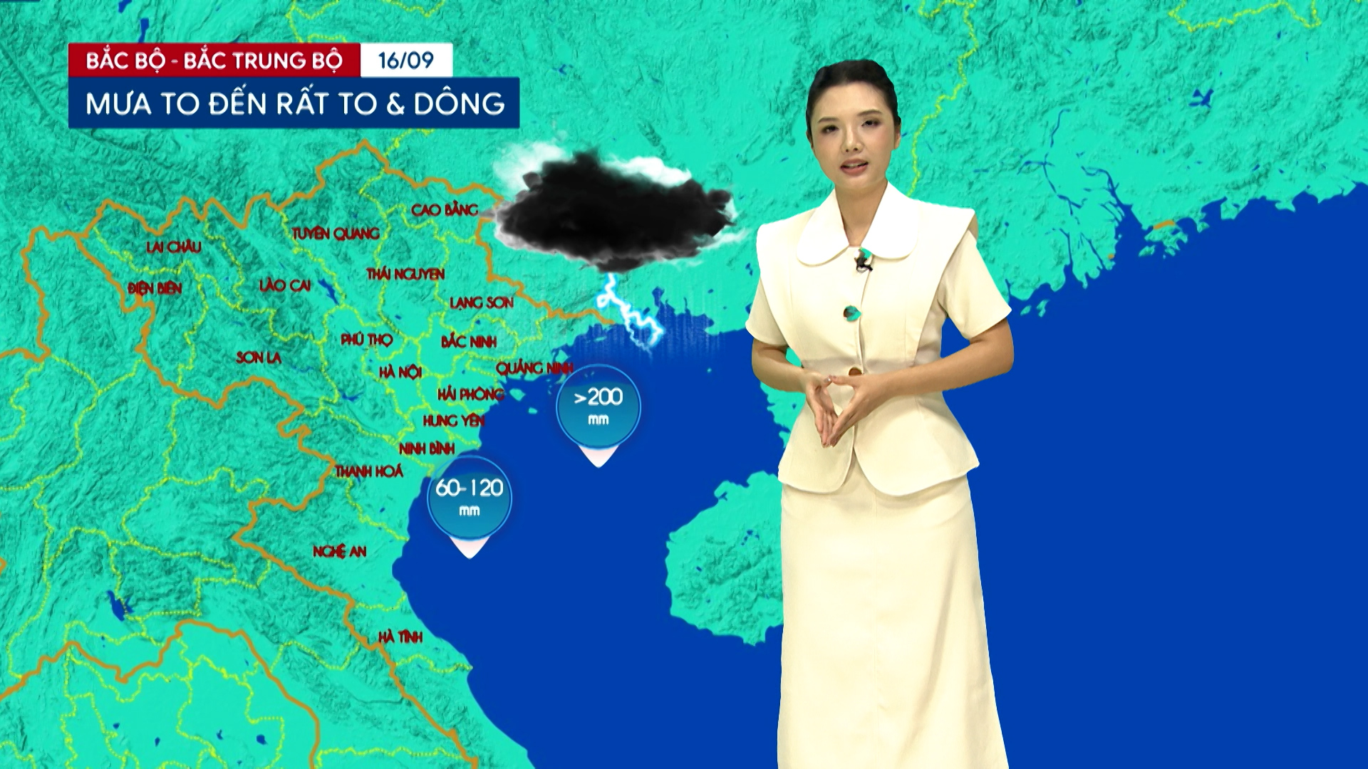 Dự báo thời tiết tối | 16/09/2026