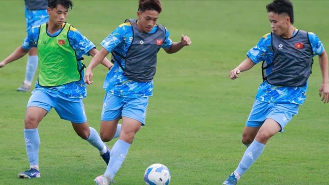 Đội tuyển U16 Việt Nam chuẩn bị cho thử thách quốc tế