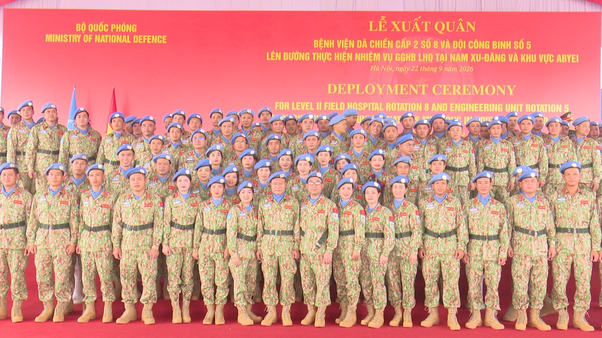 Những người lính Việt Nam lên đường gìn giữ hòa bình Liên hợp quốc