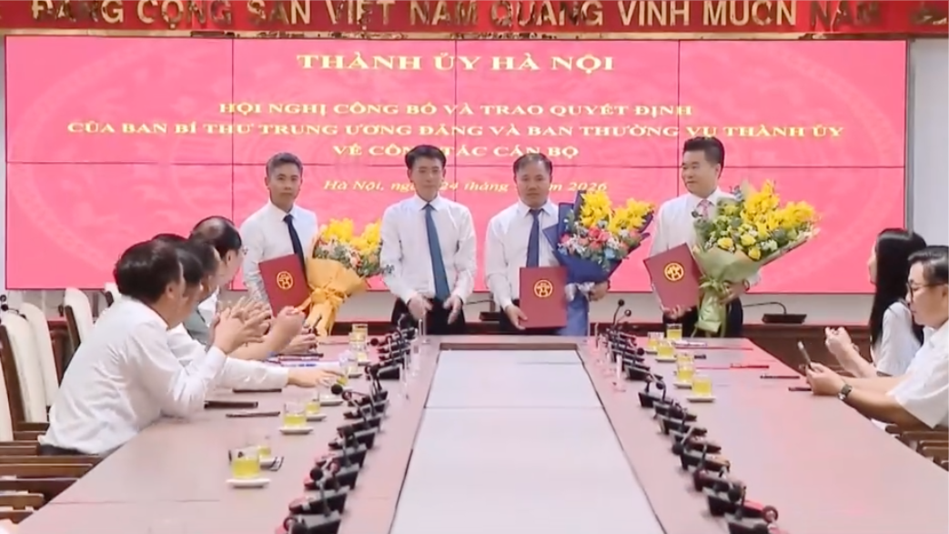 Bổ nhiệm đồng chí Lê Công Thành làm trợ lý đồng chí Bí thư Thành ủy Hà Nội