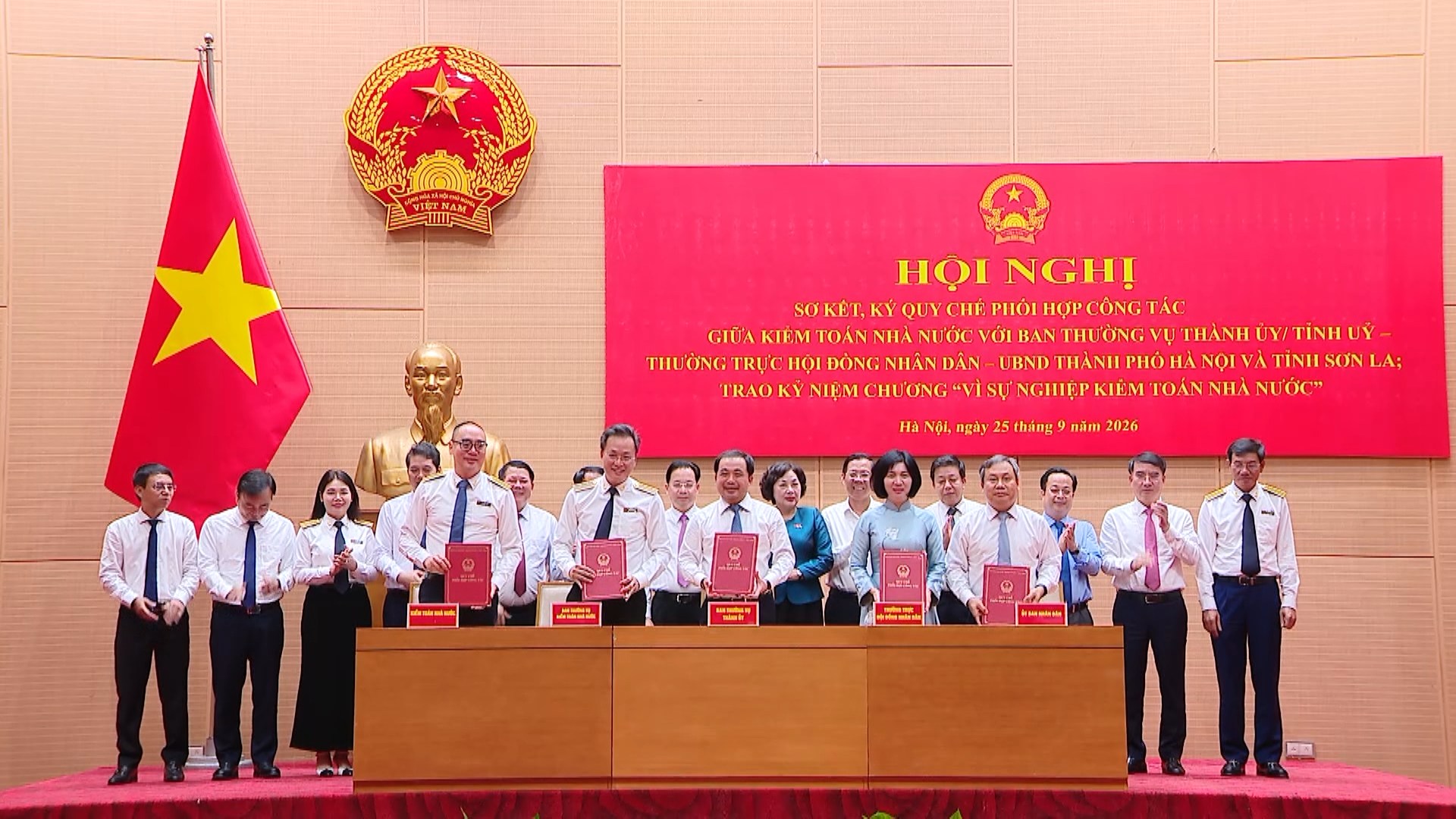 Hà Nội, Sơn La ký quy chế phối hợp công tác với Kiểm toán Nhà nước