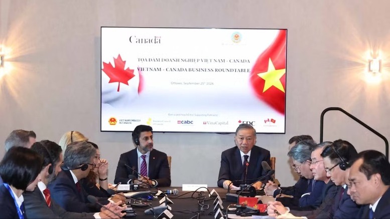 Tổng Bí thư, Chủ tịch nước Tô Lâm dự Tọa đàm Doanh nghiệp cấp cao Việt Nam-Canada