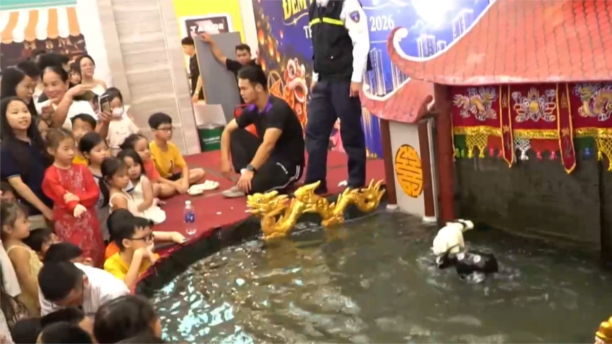 Nghệ thuật rối nước thu nhỏ trong không gian phố thị 
