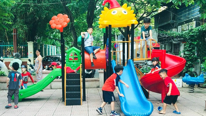 Đầu tư không gian vui chơi của  trẻ em, vun đắp tương lai đô thị 