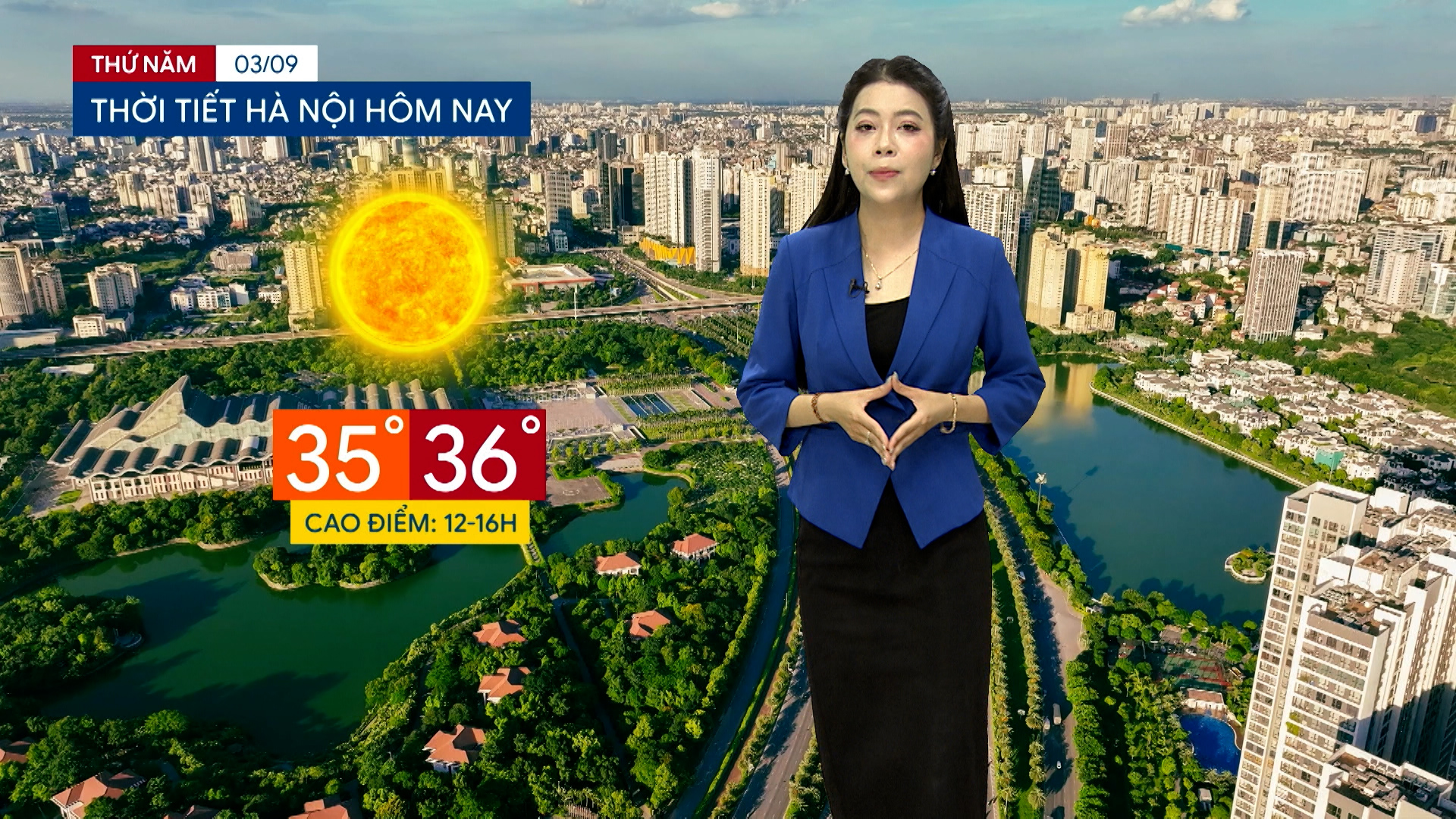 Dự báo thời tiết tối | 03/09/2026