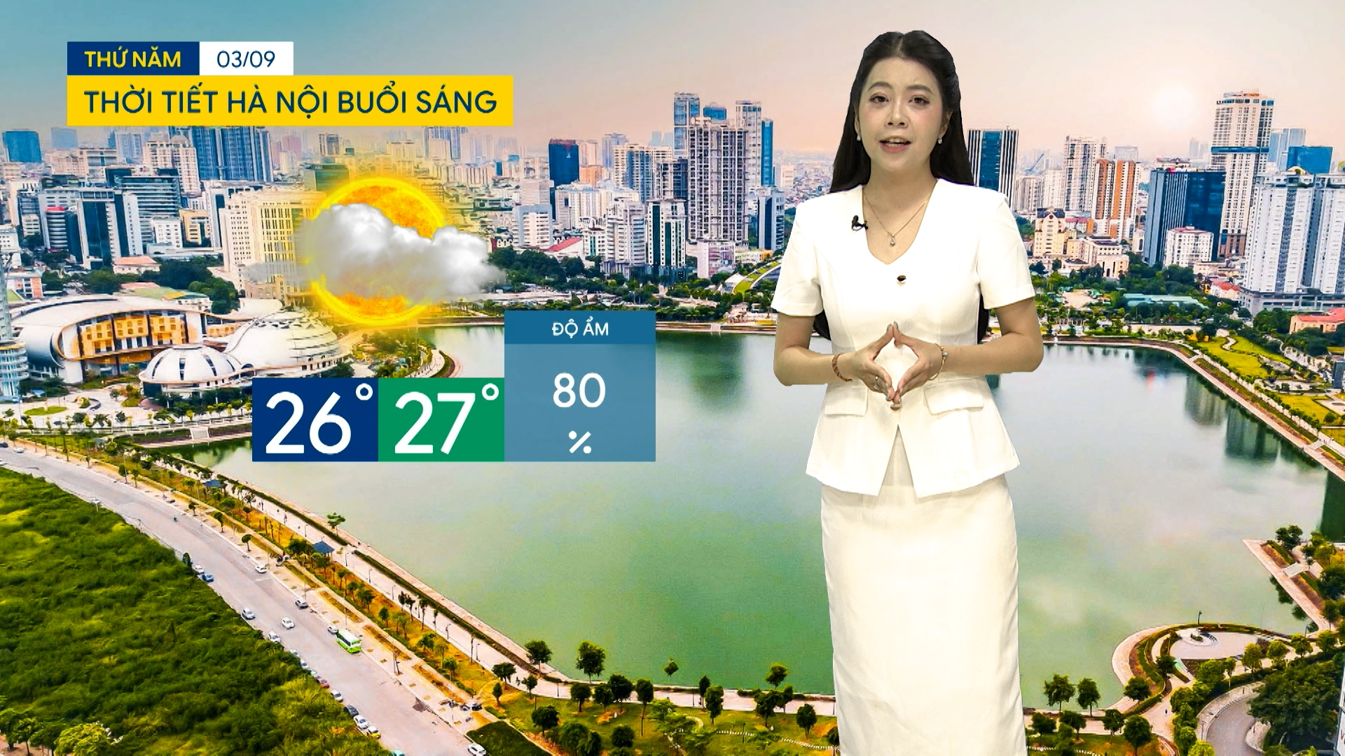 Dự báo thời tiết sáng | 03/09/2026