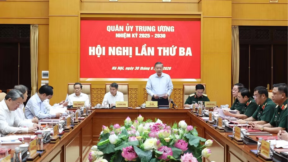Tổng Bí thư, Chủ tịch nước chủ trì Hội nghị Quân ủy Trung ương lần thứ Ba