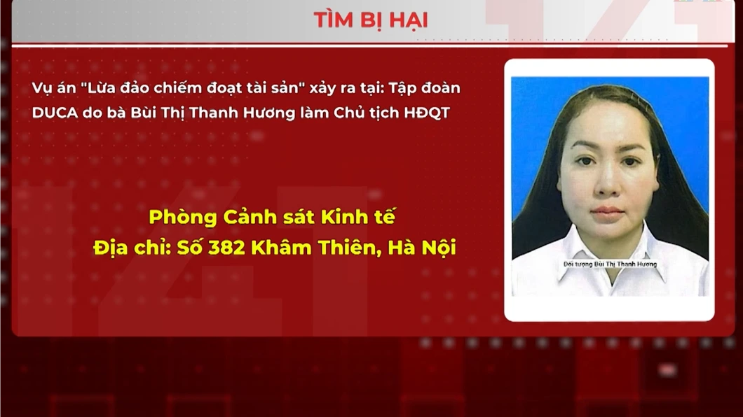Điều tra vụ lừa đảo tại Tập đoàn DUCA