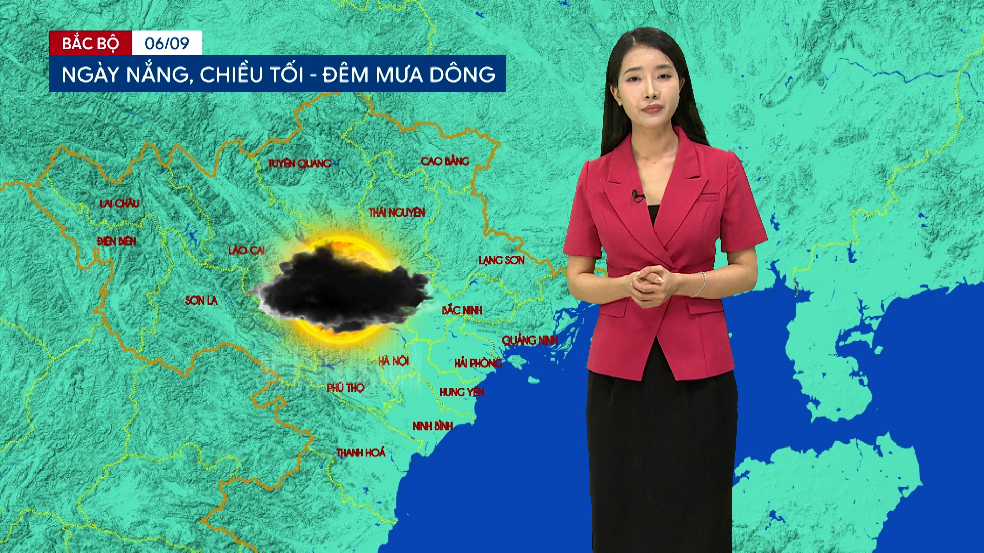 Dự báo thời tiết tối | 06/09/2026