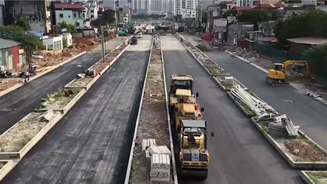 Tiến độ thi công dự án đường số 5 khu đô thị mới Tây Hồ Tây
