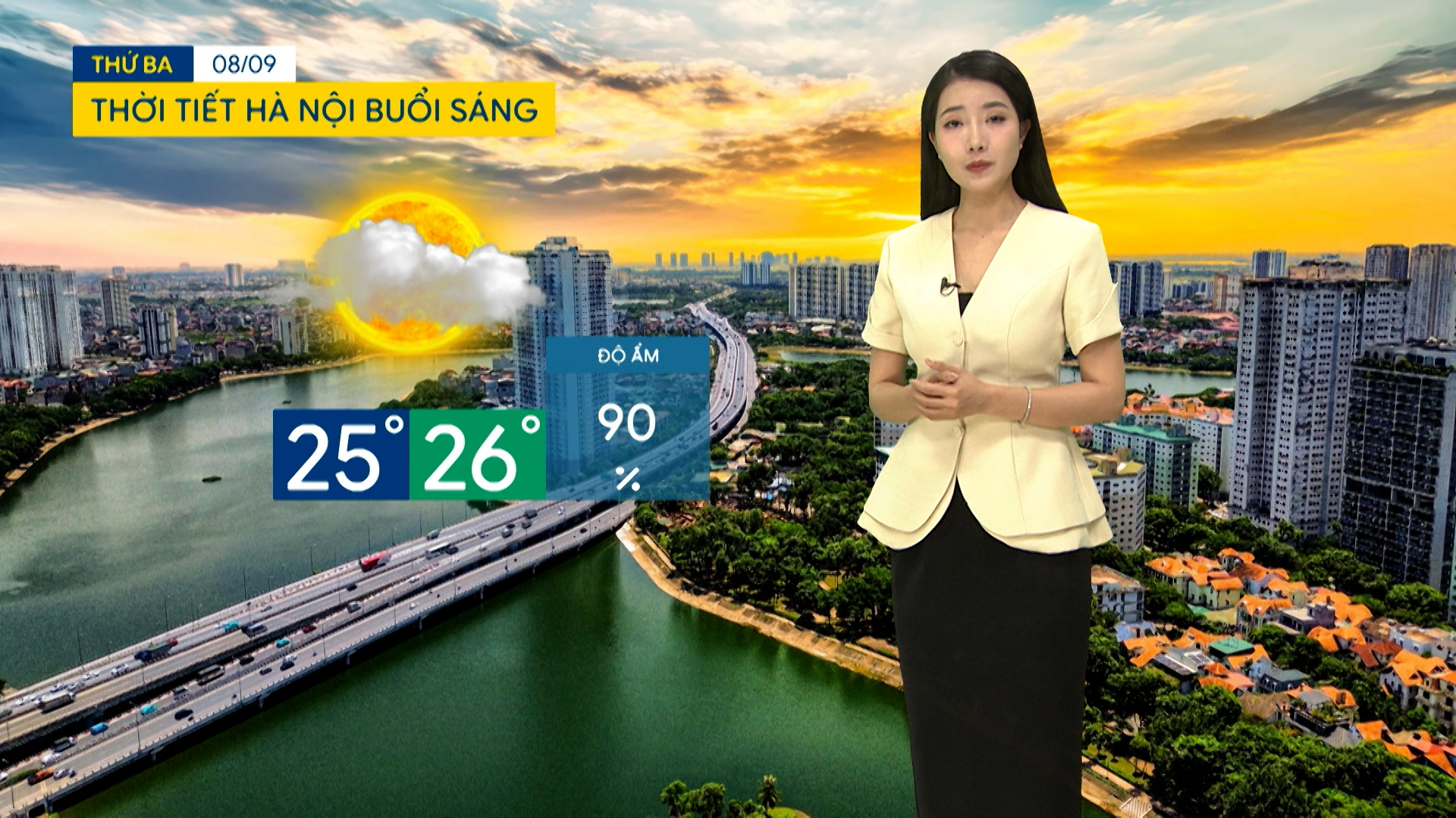 Dự báo thời tiết sáng | 08/09/2026