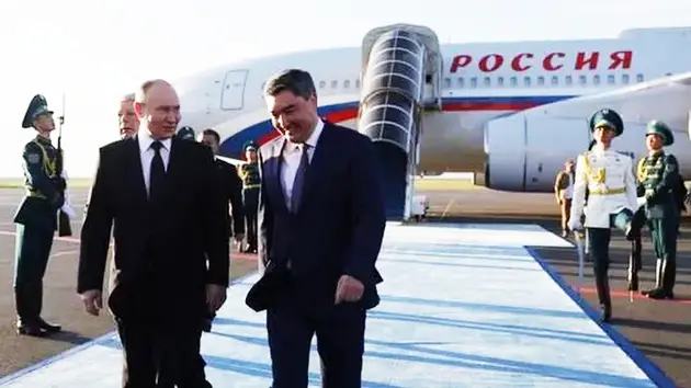 Tổng thống Putin đến Kazakhstan tham dự hội nghị SCO