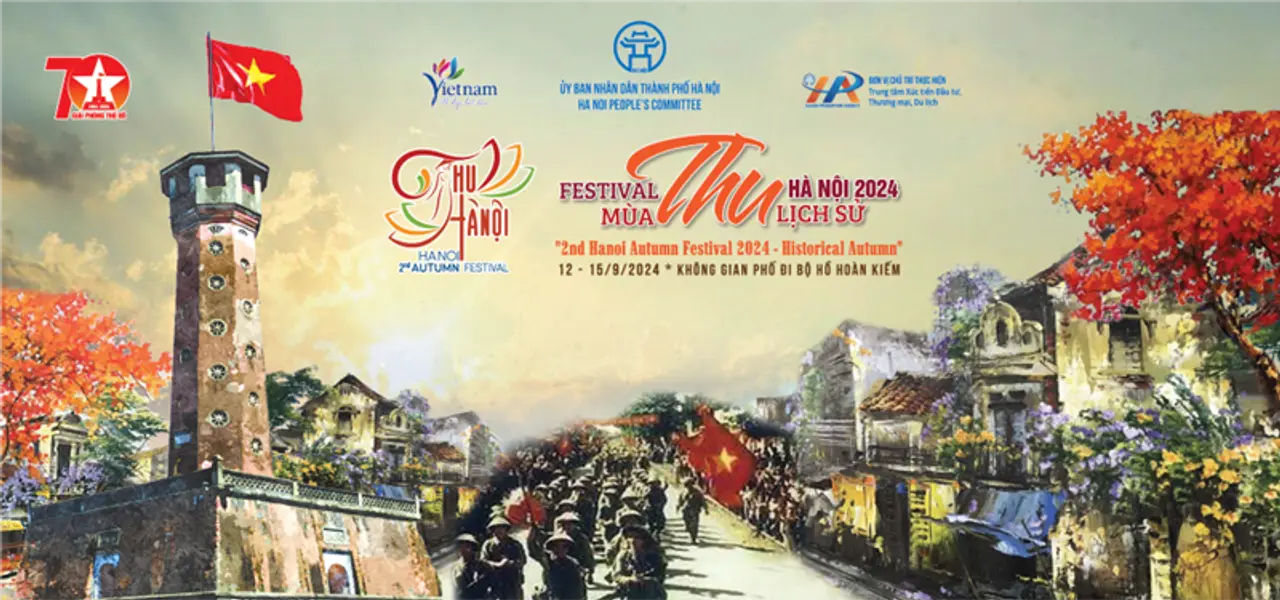 Chương trình “Festival Thu Hà Nội lần thứ 2 năm 2024” sẽ diễn ra tại không gian phố đi bộ hồ Hoàn Kiếm và một số điểm đến du lịch trên địa bàn thành phố Hà Nội từ ngày 12 đến 15/9