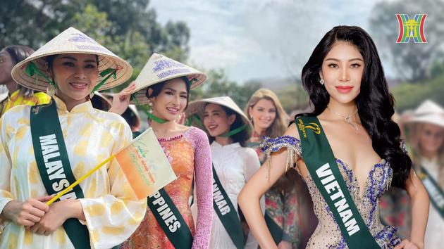 90 thí sinh Miss Earth 2023 cùng ‘Xin chào Việt Nam’